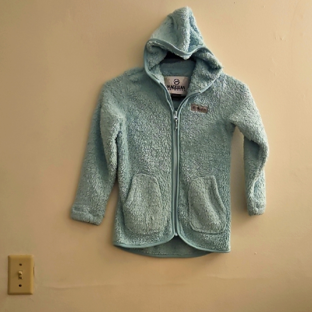 Small Magellan Kids Fleece Jacket- Light Blue